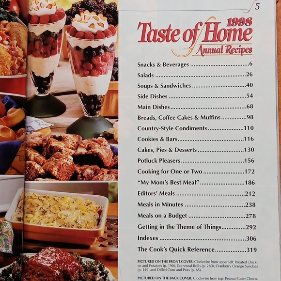 1998 Taste Of Home Hardcover Cookbook Of Annual Recipes, Holiday Kitchen Vintage - Picture 7 of 16